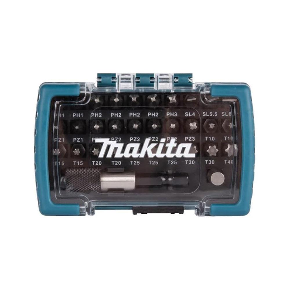Makita Screwdriver Drill Bit Set With Quick Release Magnetic Holder - 32 Piece Main image
