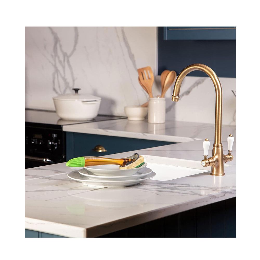 Dishmatic Fillable Washing Up Handle Replaceable Sponge - Multicolour