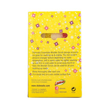 Dishmatic Wonder Scrub Sponge Scourers Non-Scratch Multipurpose Dual Action 3 Pack - Pink/Blue/Yellow