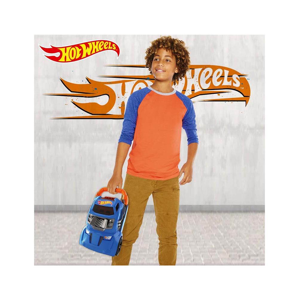 Hot Wheels Multilauncher Ultra Racing Car Case Stores Up To 20 Cars - Multicolour