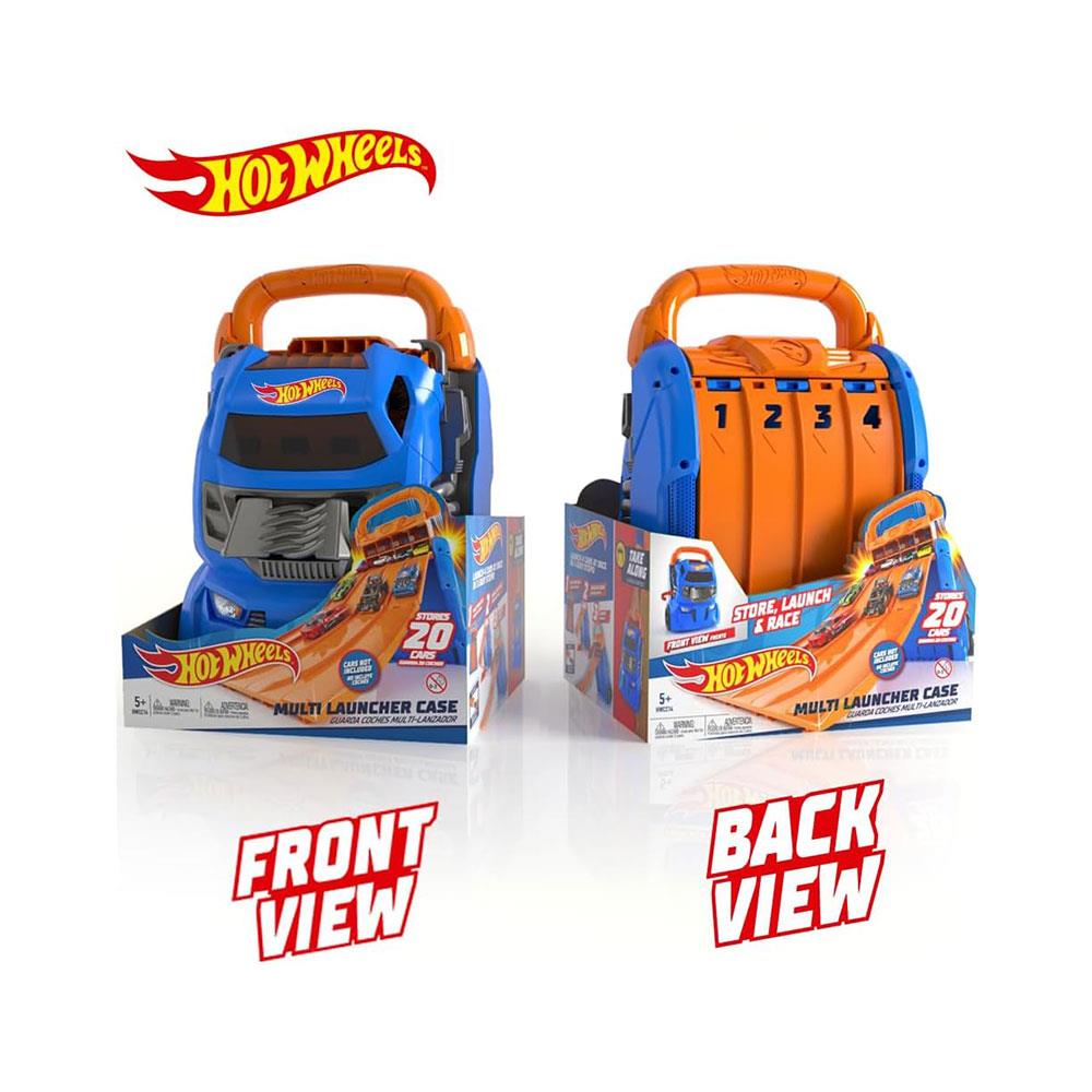 Hot Wheels Multilauncher Ultra Racing Car Case Stores Up To 20 Cars - Multicolour