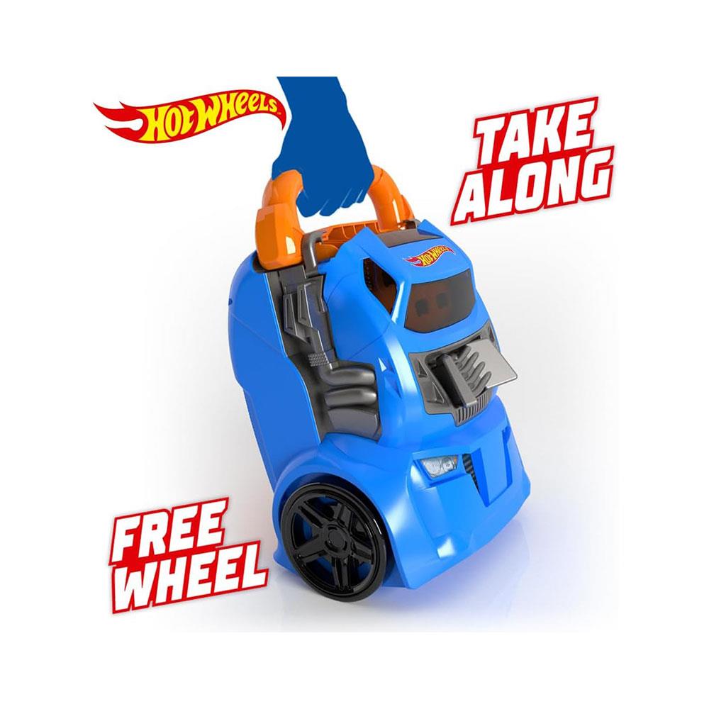 Hot Wheels Multilauncher Ultra Racing Car Case Stores Up To 20 Cars - Multicolour