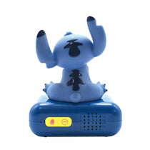 Lexibook 3D Disney Stitch Childrens Clock With Night Light - Blue