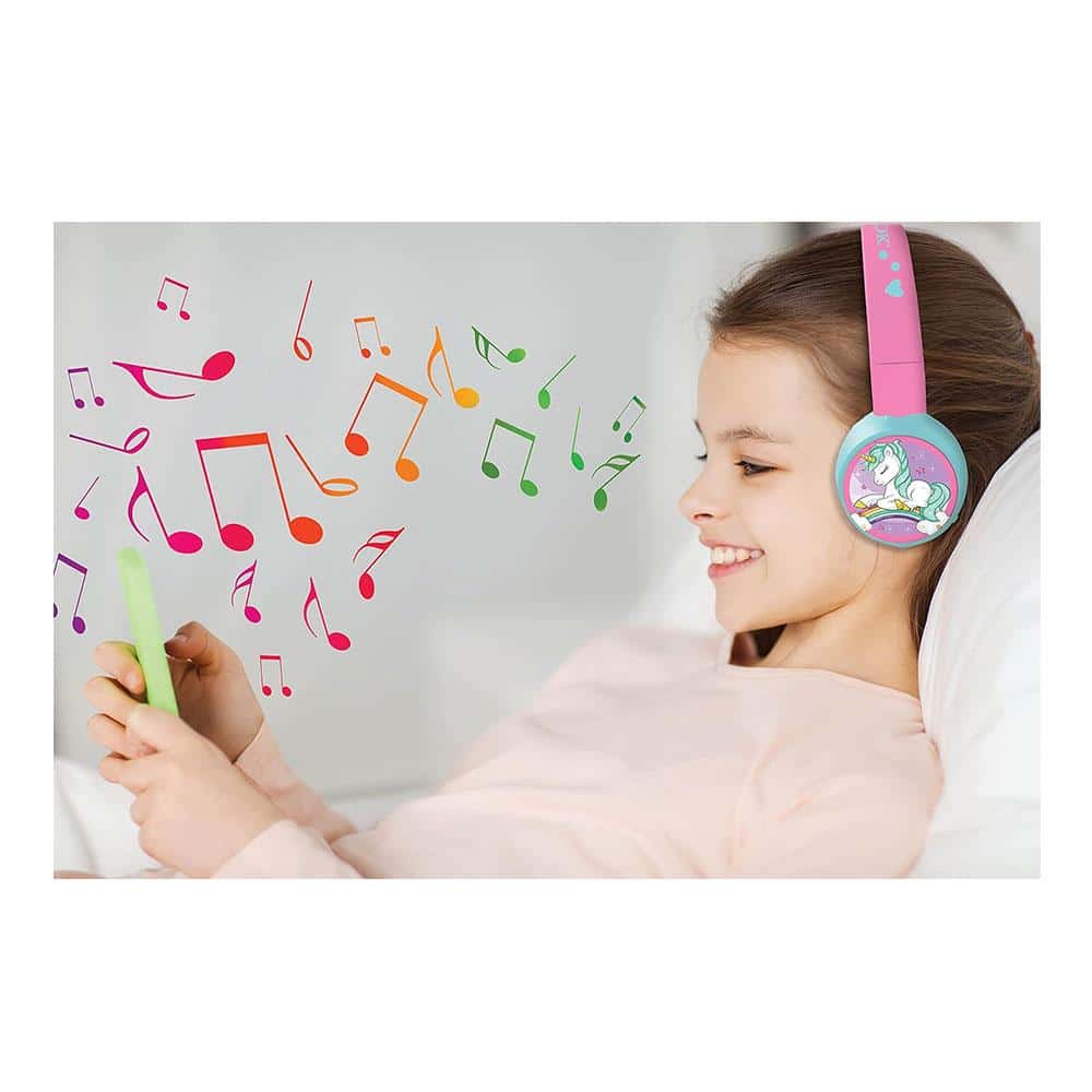 Lexibook Unicorn Bluetooth And Wired Foldable Kids Headphones - Multicolour
