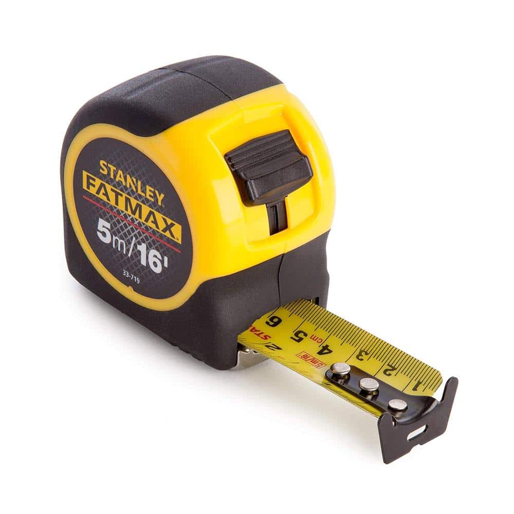 Stanley FatMax Blade Armor Classic Measure Tape 5 Metres 16ft Metric & Imperial - Yellow/Black Main image