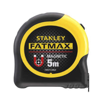 Stanley FatMax Blade Armor Magnetic Measure Tape 5 Metres 16ft Metric Only - Yellow/Black