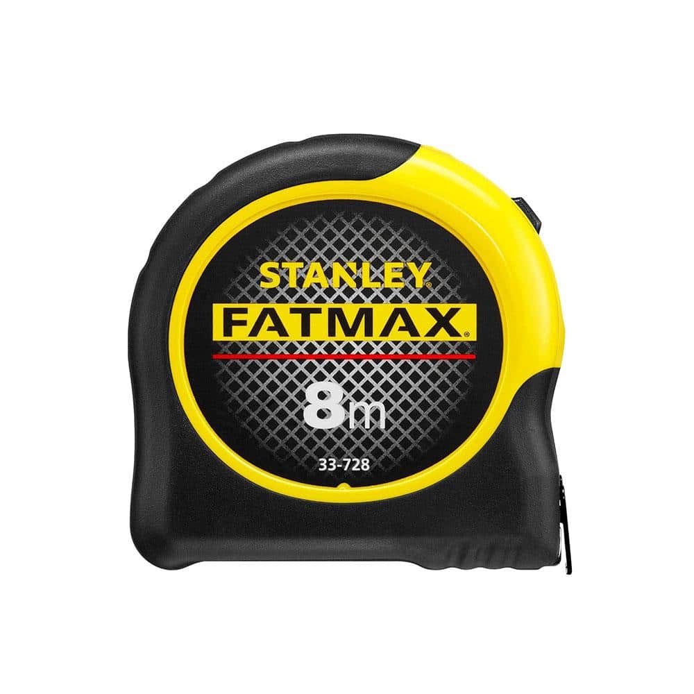 Stanley FatMax Blade Armor Measure Tape 8 Metres 26ft 3 Rivet Metric Only - Yellow/Black Secondary image