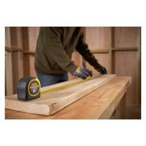 Stanley FatMax Blade Armor Measure Tape 8 Metres 26ft 3 Rivet Metric Only - Yellow/Black