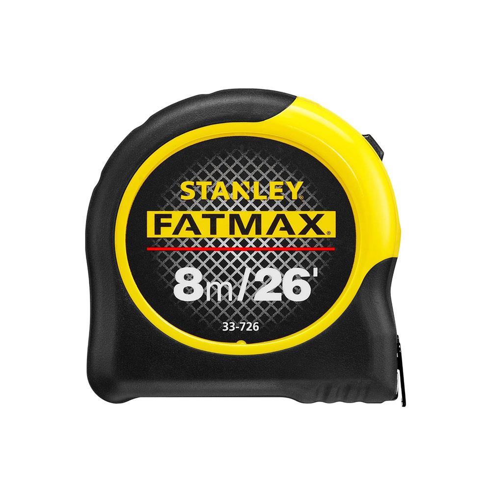 Stanley FatMax Blade Armor Magnetic Measure Tape 8 Metres 26ft Metric & Imperial - Yellow/Black Main image