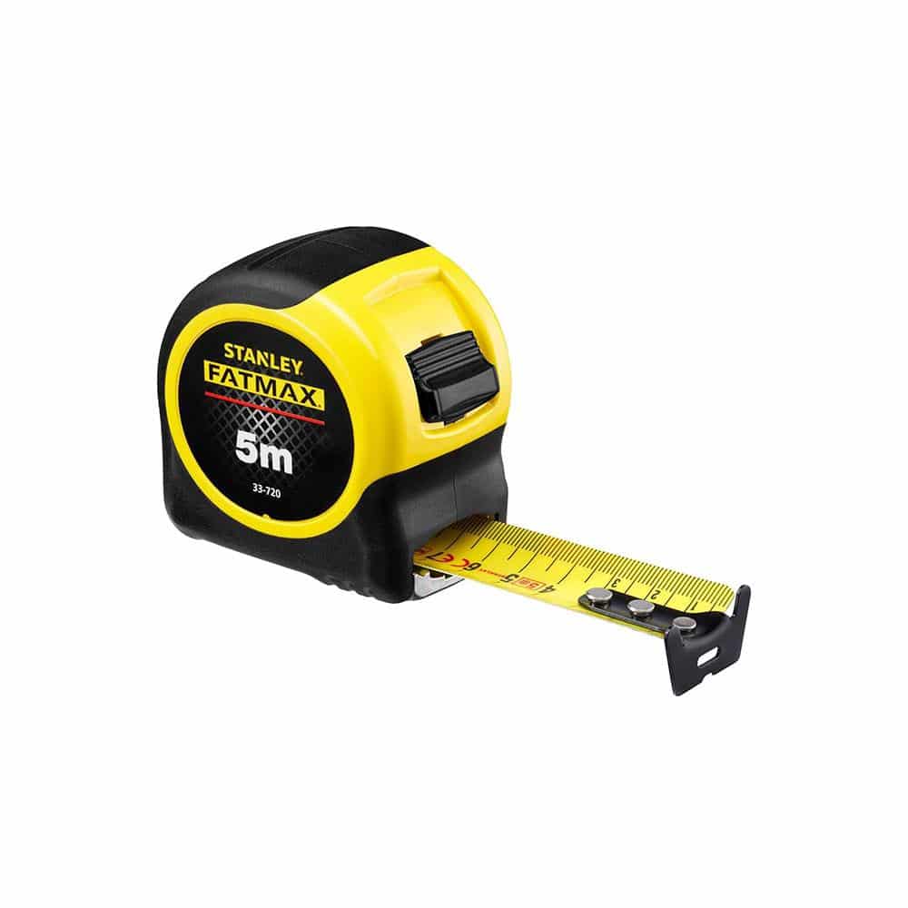 Stanley FatMax Blade Armor Measure Tape 5 Metres Metric Only - Yellow/Black