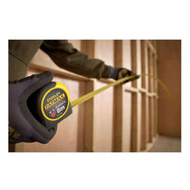 Stanley FatMax Magnetic Tip Tape 8 Metres Metric Only - Yellow/Black