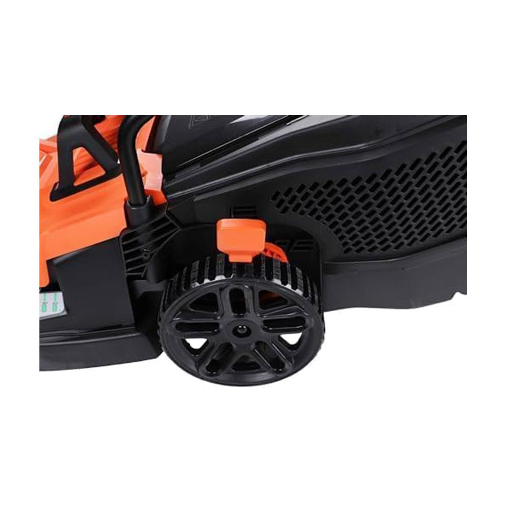 Black & Decker Lawn Mower With Bike Handle 38cm Cutting Width 1600W 240V - Orange/Black