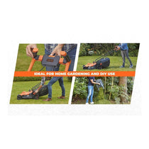 Black & Decker Lawn Mower With Bike Handle 38cm Cutting Width 1600W 240V - Orange/Black