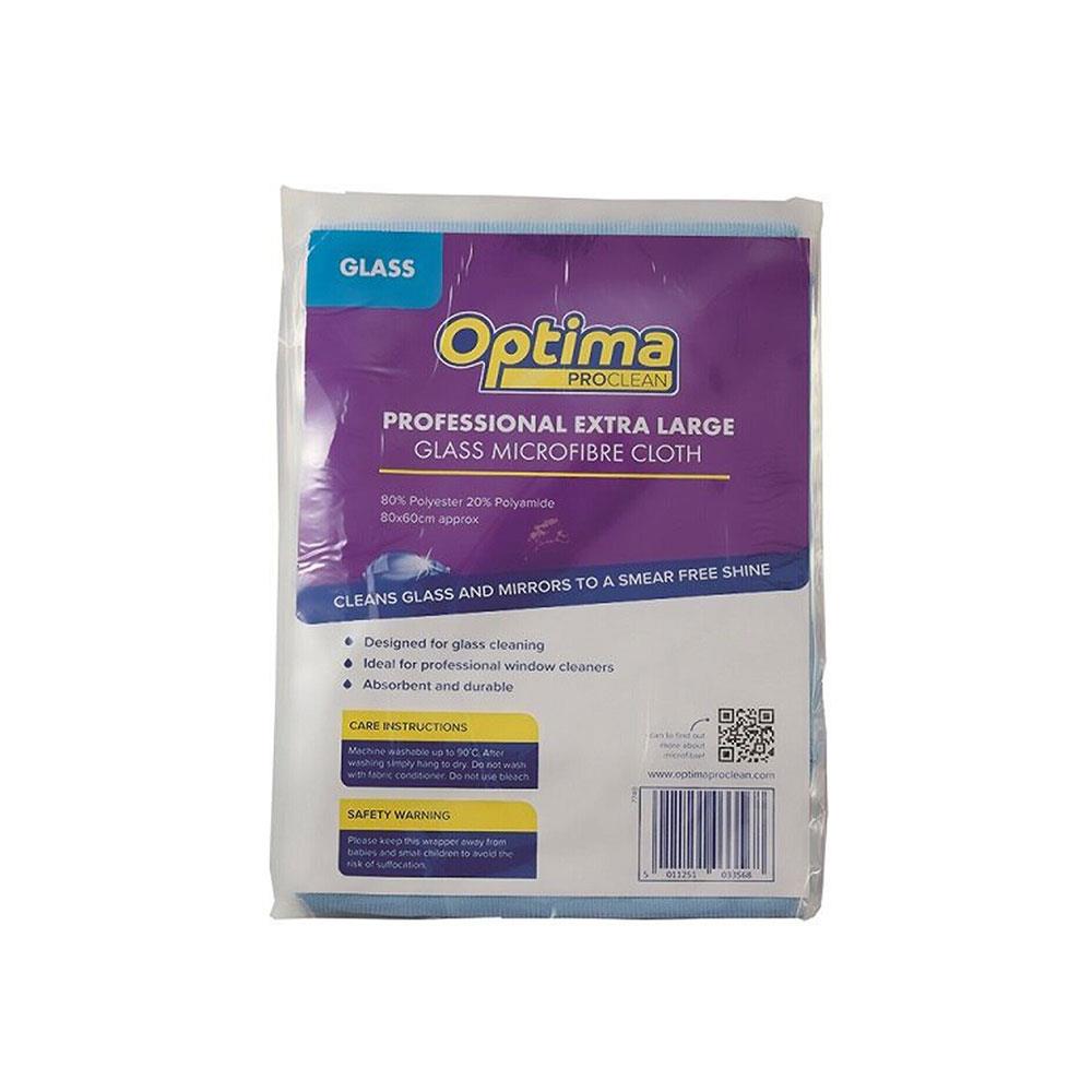 Optima Glass Professional XL Microfibre Cloth 60cm x 80cm - Blue Main image