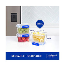 Sistema Klip It Plus Rectangle Container 400ml - Transparent