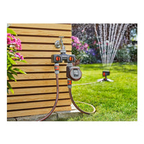 Gardena Twin-Tap Connector For Operating Two Watering Accessories - Orange/Black/Grey