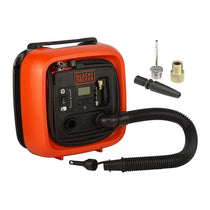 Black & Decker 12V Electric Cordless High Pressure Inflator - Orange/Black