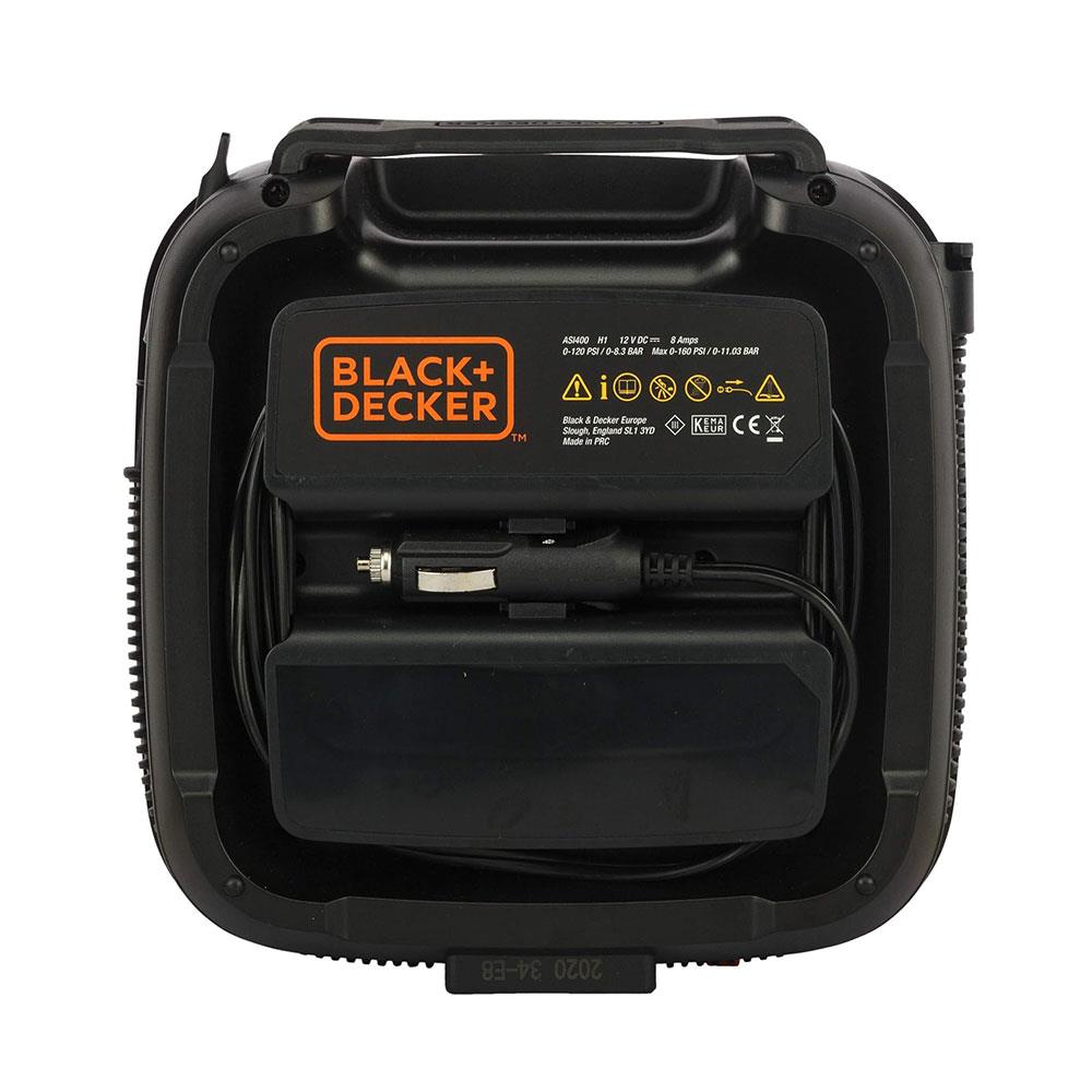 Black & Decker 12V Electric Cordless High Pressure Inflator - Orange/Black