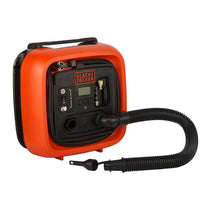 Black & Decker 12V Electric Cordless High Pressure Inflator - Orange/Black