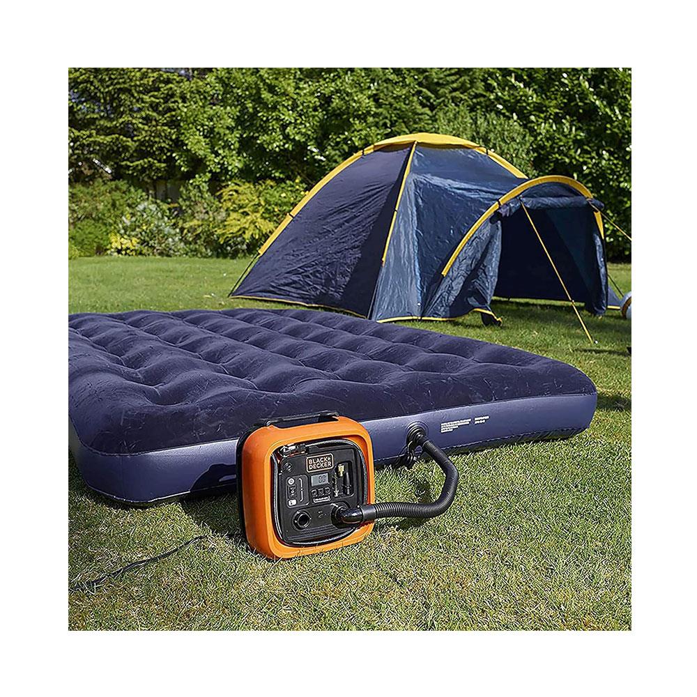 Black & Decker 12V Electric Cordless High Pressure Inflator - Orange/Black