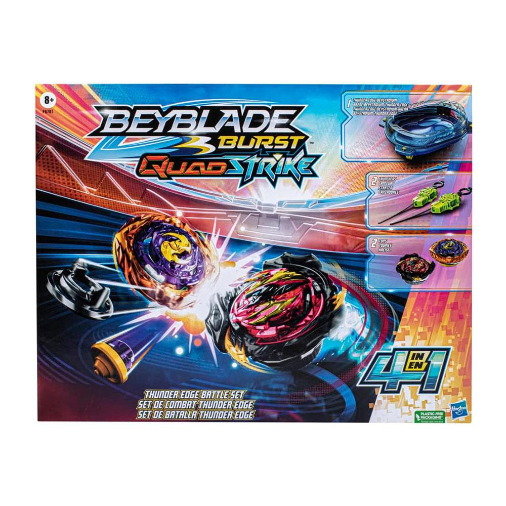 Beyblade Burst QuadStrike Thunder Edge Battle Set With Beystadium - Multicolour Secondary image
