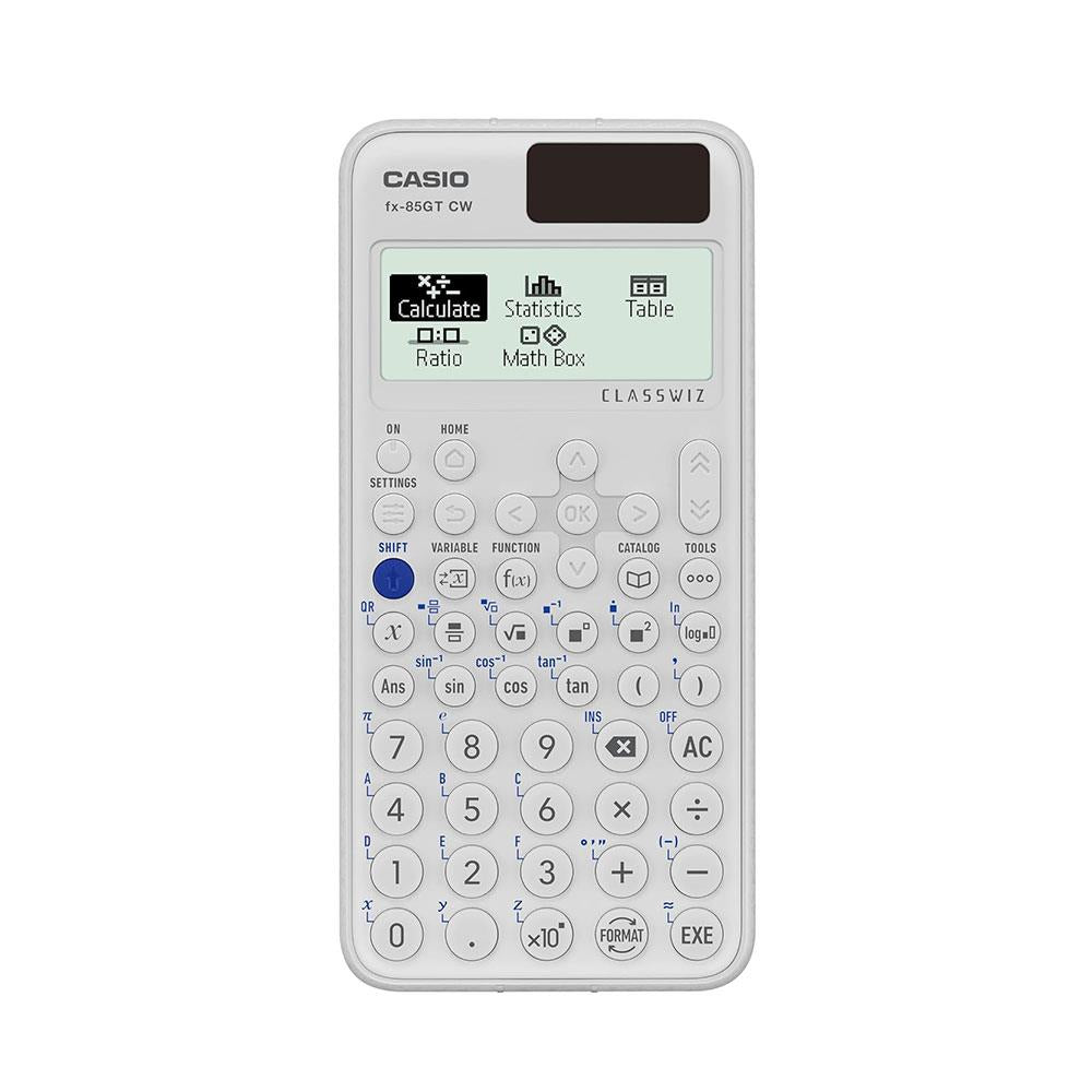 Casio ClassWiz GCSE Scientific Calculator Dual Powered 290+ Functions - White Main image