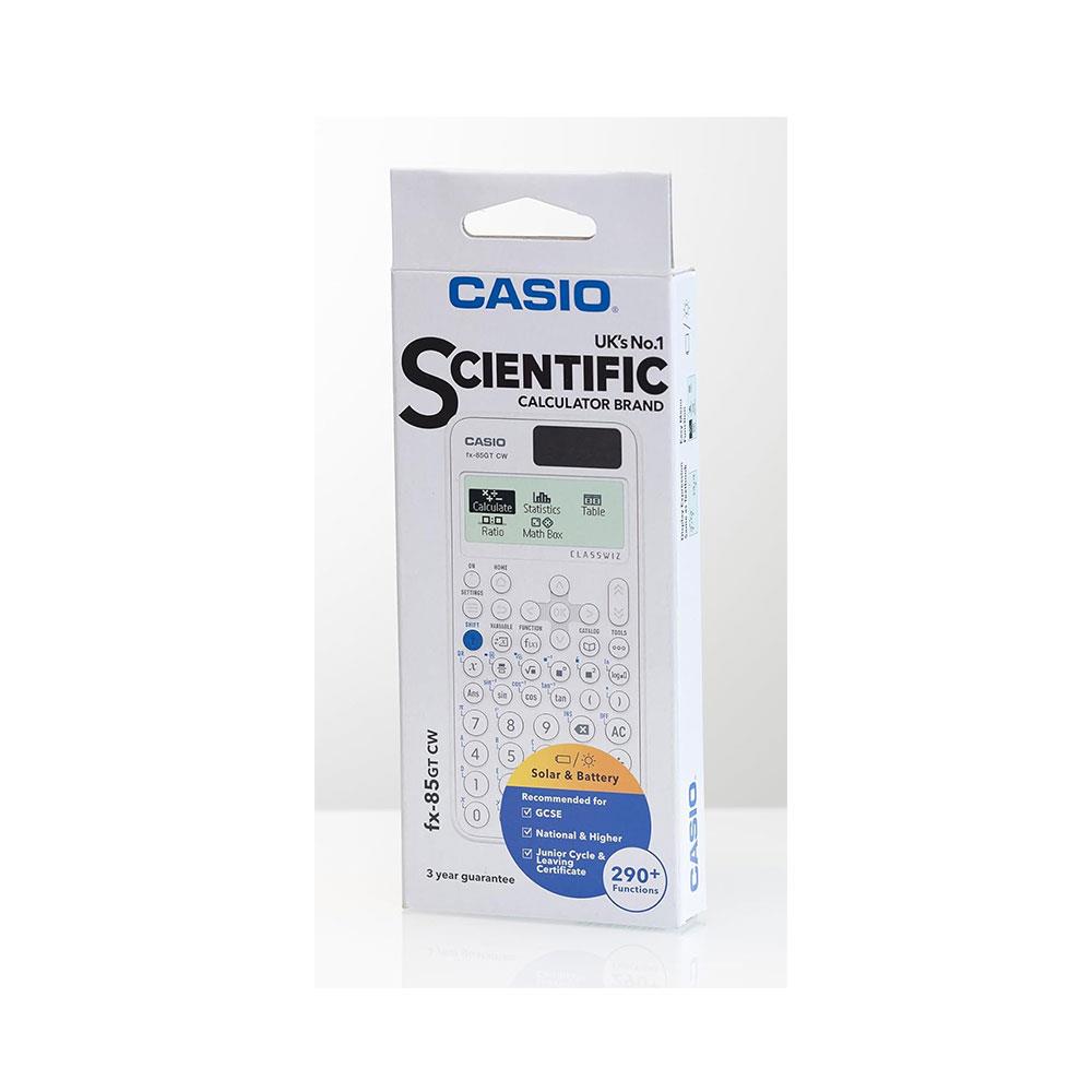 Casio ClassWiz GCSE Scientific Calculator Dual Powered 290+ Functions - White
