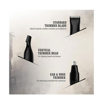 Wahl Peaky Blinders 7-In-1 Multigroomer Gift Set Rechargeable Cordless Trimmer With 3 Attachments - Black