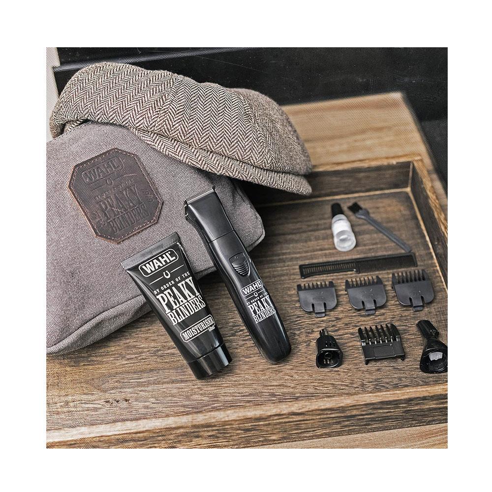 Wahl Peaky Blinders 7-In-1 Multigroomer Gift Set Rechargeable Cordless Trimmer With 3 Attachments - Black