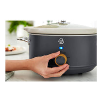 Swan Nordic Slow Cooker 3.5 Litres With Glass Lid & 3 Temperature Settings 200W - Grey