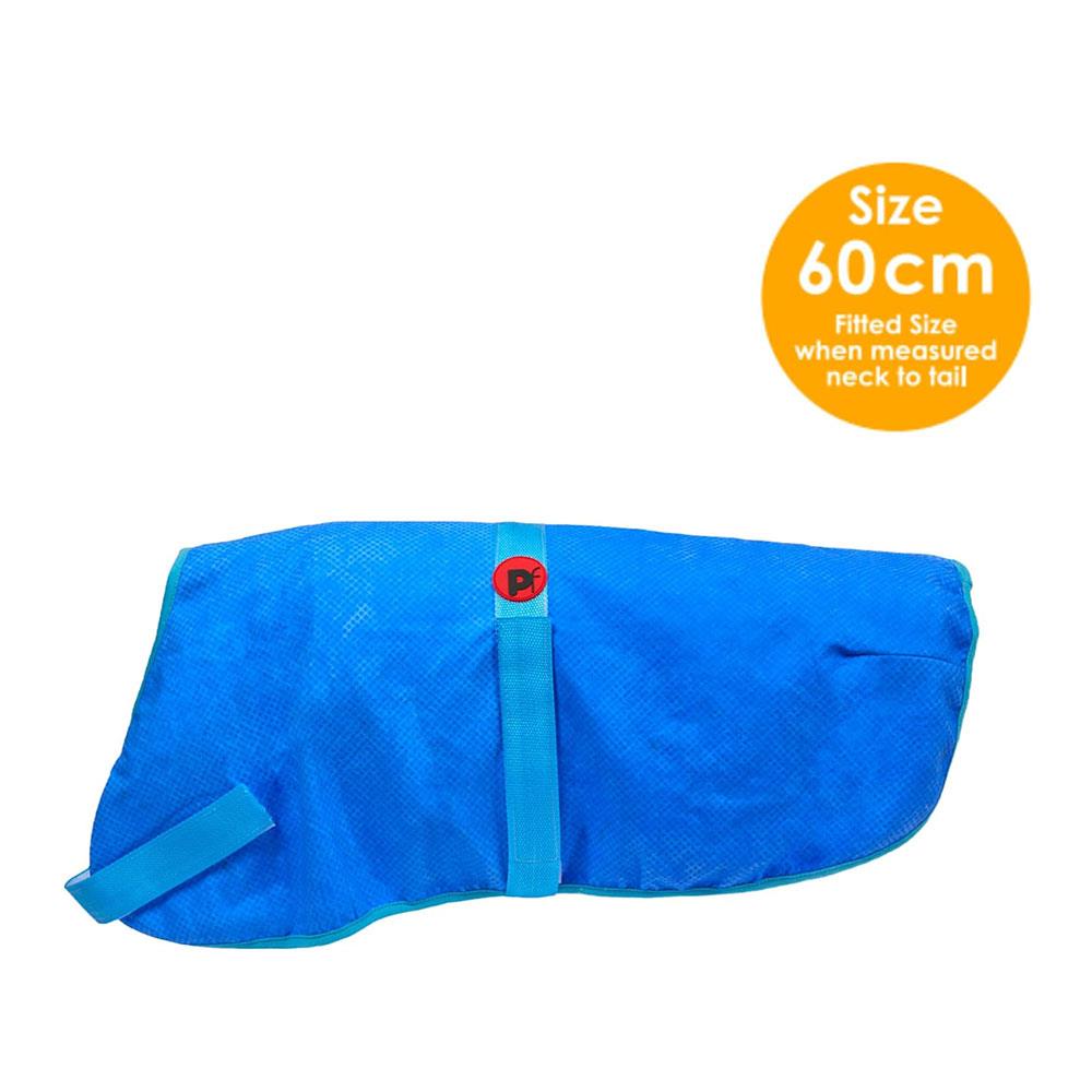 Petface Cooling Summer Dog Coat 60cm - Blue