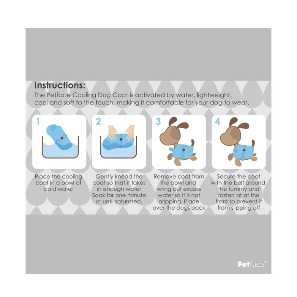 Petface Cooling Summer Dog Coat 60cm - Blue