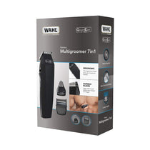 Wahl GroomEase Battery Multigroomer 7-In-1 With 3 Interchangeable Heads And 4 Combs Attachments - Black
