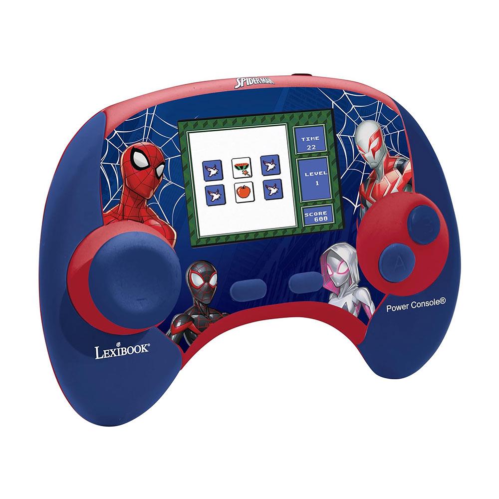Lexibook Spider-Man Educational Handheld Bilingual Console With LCD Screen 100 Activities - Blue/Red