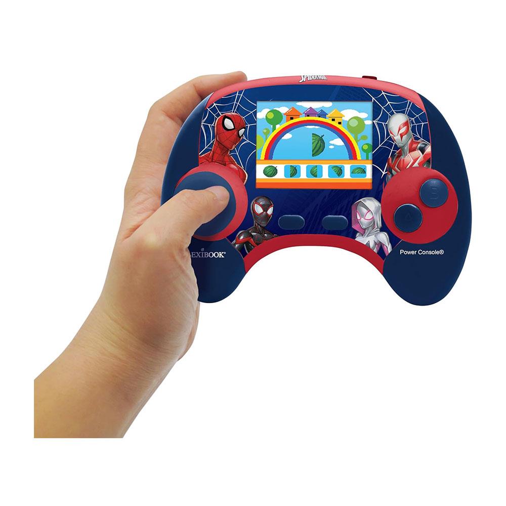 Lexibook Spider-Man Educational Handheld Bilingual Console With LCD Screen 100 Activities - Blue/Red