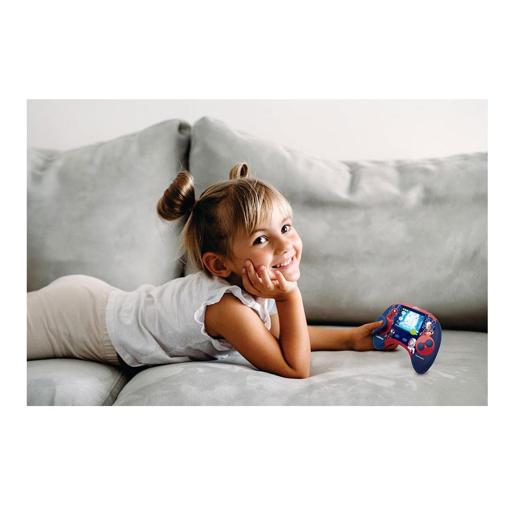 Lexibook Spider-Man Educational Handheld Bilingual Console With LCD Screen 100 Activities - Blue/Red