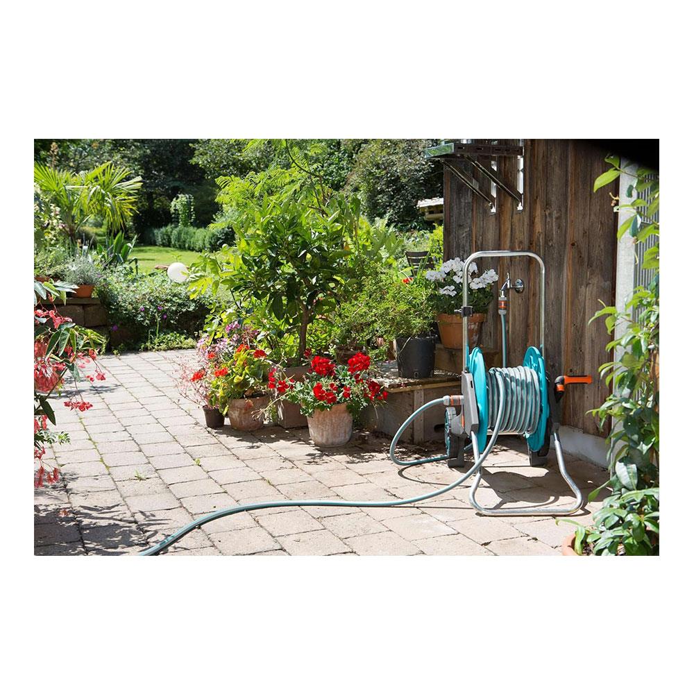 Gardena Classic Hose 13mm (1/2 Inch) 30m 22 Bar Burst Pressure - Tuquoise/Grey