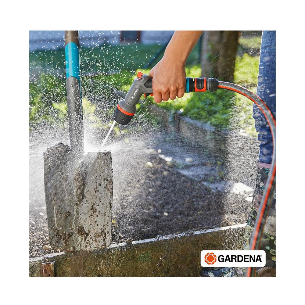Gardena Classic Hose 13mm (1/2 Inch) 30m 22 Bar Burst Pressure - Tuquoise/Grey