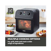 Tower Manual Air Fryer Oven With Rapid Air Circulation & 10 Preset Cooking Options 12 Litre - Black