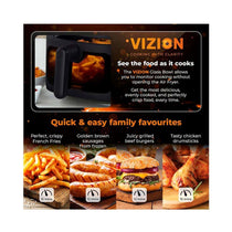 Tower Vortx Vizion Air Fryer With Colour Digital Display 7 One-Touch Cooking Functions 1900W 7.5 Litres - Black