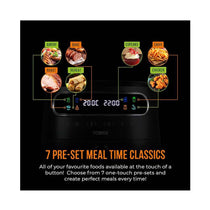 Tower Vortx Vizion Air Fryer With Colour Digital Display 7 One-Touch Cooking Functions 1900W 7.5 Litres - Black