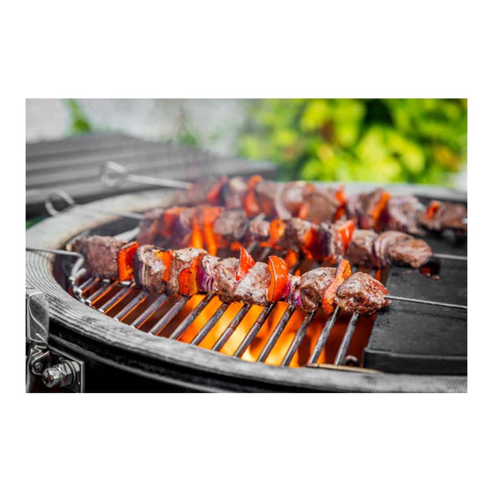 MasterClass Stainless Steel Flat Sided Skewers Set of 6 40cm - Silver
