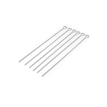 MasterClass Stainless Steel Flat Sided Skewers Set of 6 40cm - Silver