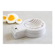 KitchenCraft Heavy Duty Plastic Boiled Egg Slicer - White