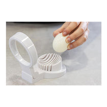 KitchenCraft Heavy Duty Plastic Boiled Egg Slicer - White