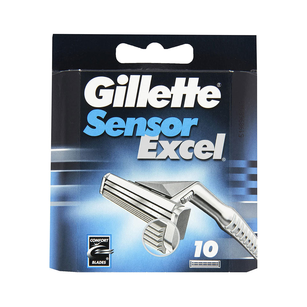 Gillette Sensor Excel Mens Razor Blades - 10 Refill Blades Main image