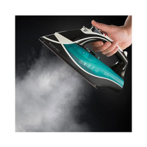 Russell Hobbs Supreme Steam Ultra Traditional Iron Ceramic Soleplate 2600 W 300ml Water Tank - Black/Green/White
