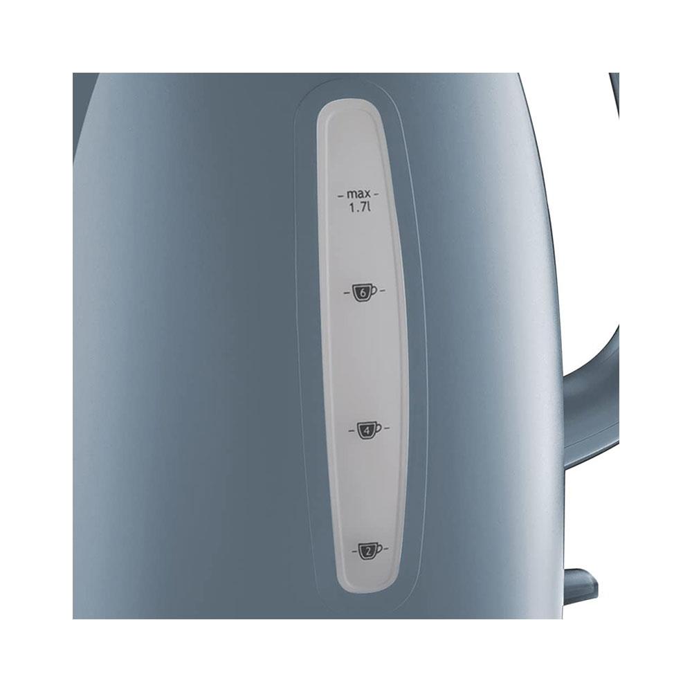 Russell Hobbs Textures Electric Kettle With Rapid Boil 3000 W 1.7 Litre - Grey