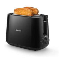 Philips Daily Collection 2 Slice Toaster Wide Slot With 8 Browning Settings 900W - Black
