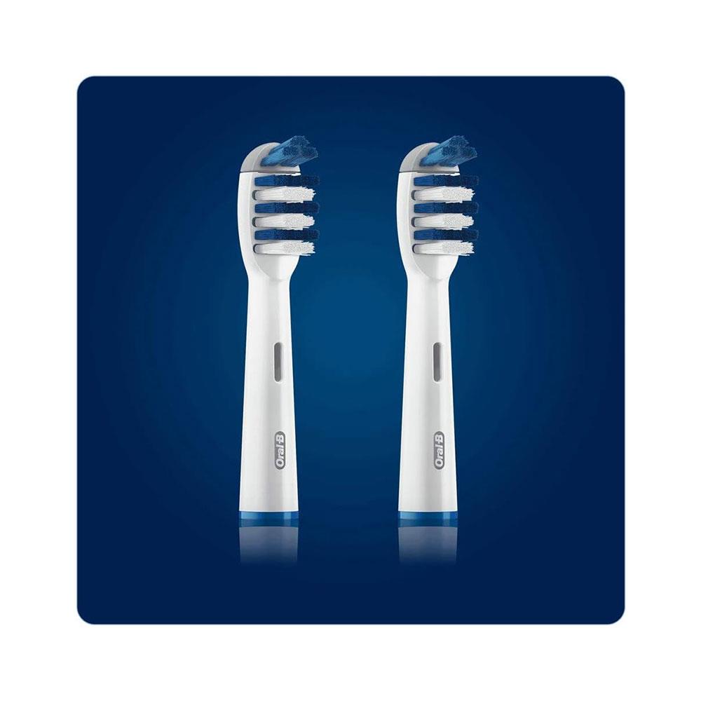 Oral-B Trizone Toothbrush Heads Replacement Refills 2 Pack - White And Blue